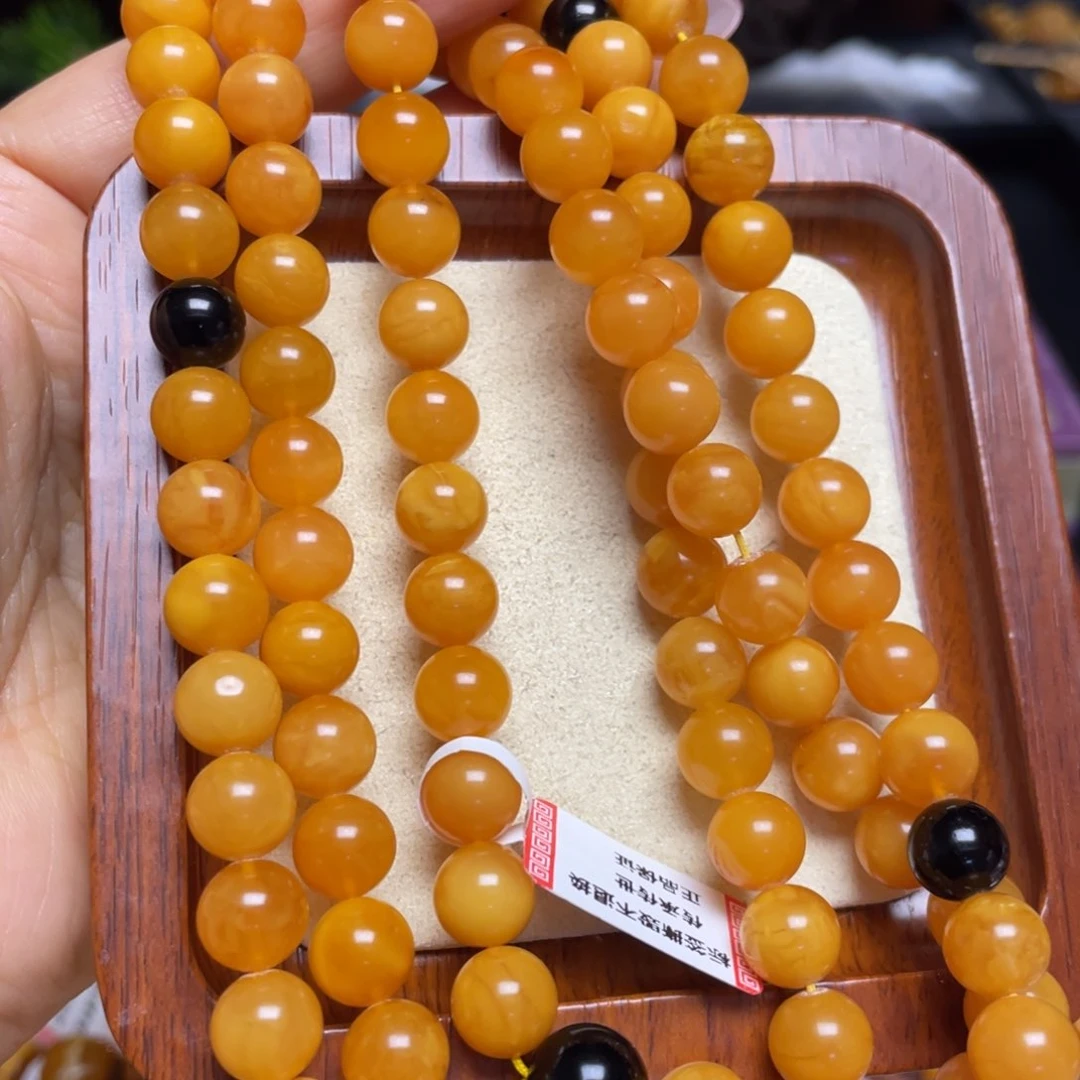 未镶嵌蜜蜡手链手串