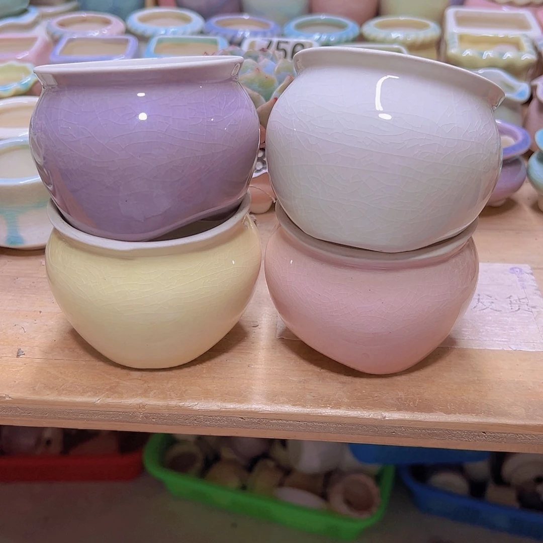 陶瓷花盆当场满12包邮