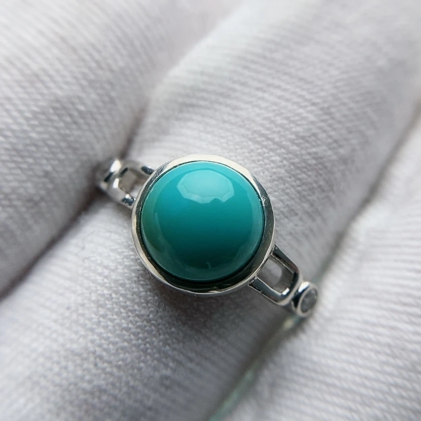 【闪购商品】绿松石珠宝奇石银S925镶嵌瑶*1