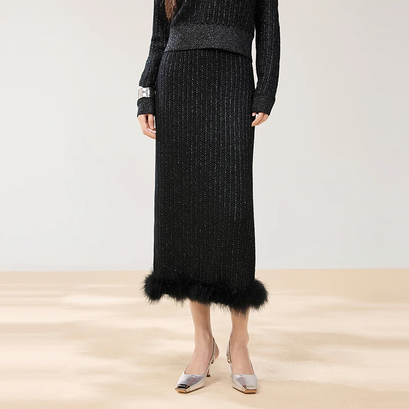 COLOVE半身裙843S029