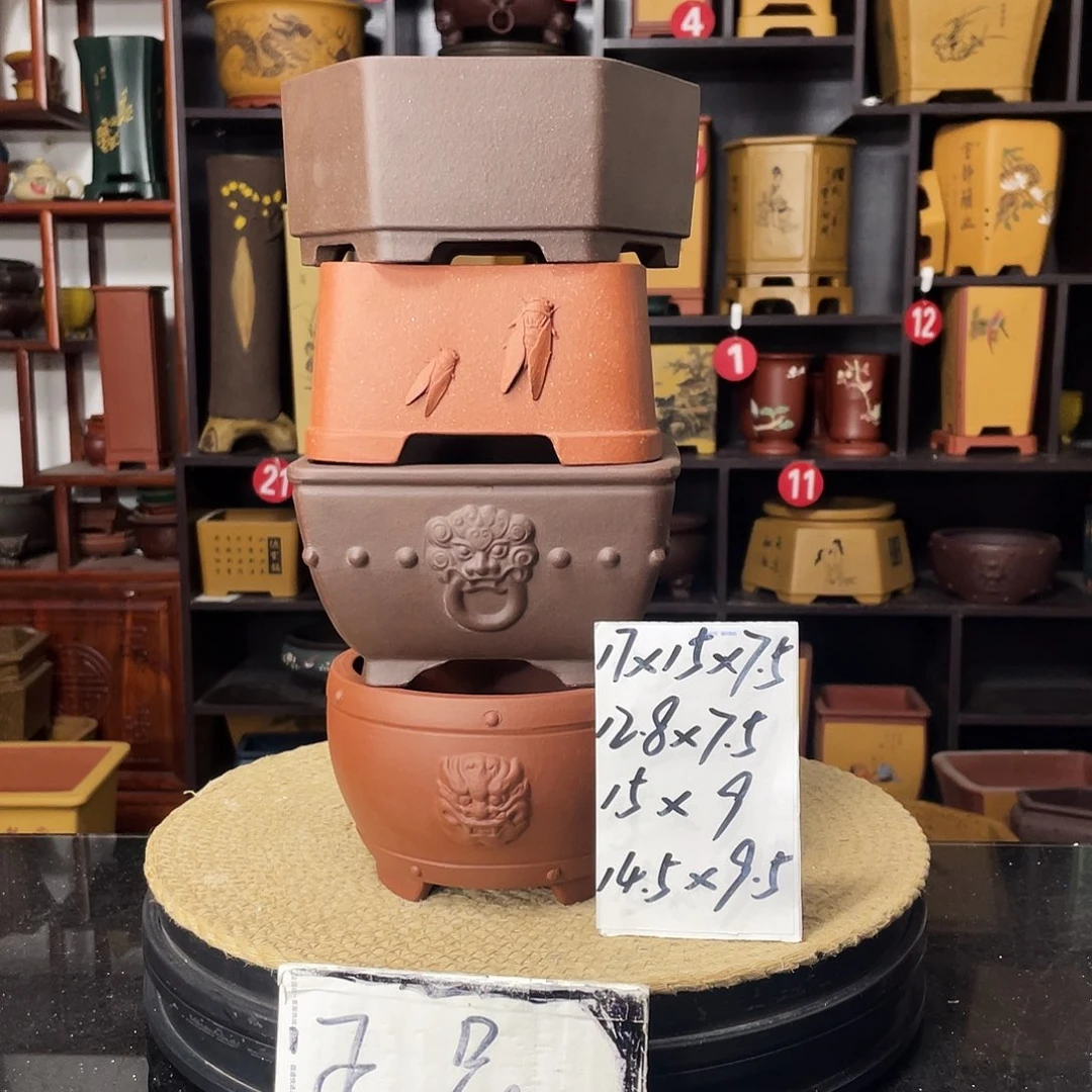 紫砂D-婉秋紫砂花盆