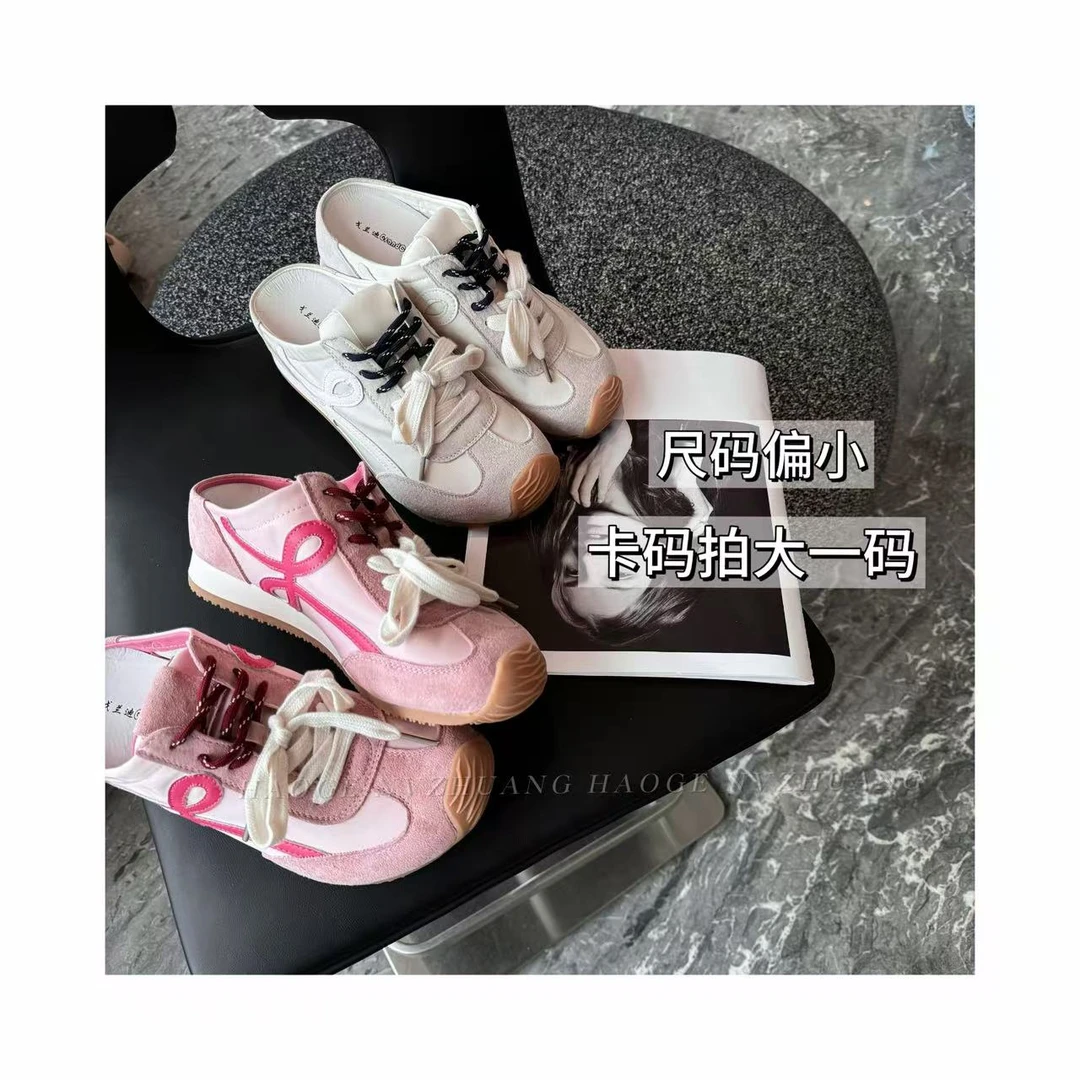 包头拖鞋女夏外穿2025新款复古厚底凉拖德训鞋女