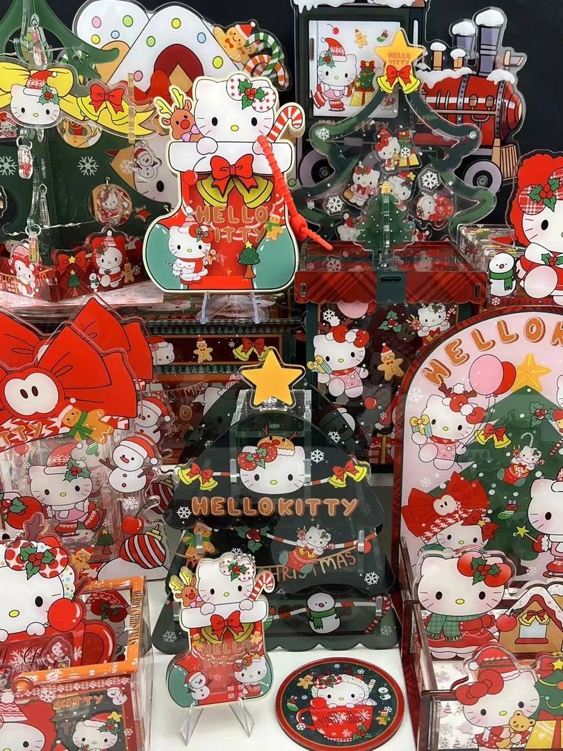 【防拍链接】【圣诞kitty最后一场】亚克力DIY手作拼装摆件发圈架