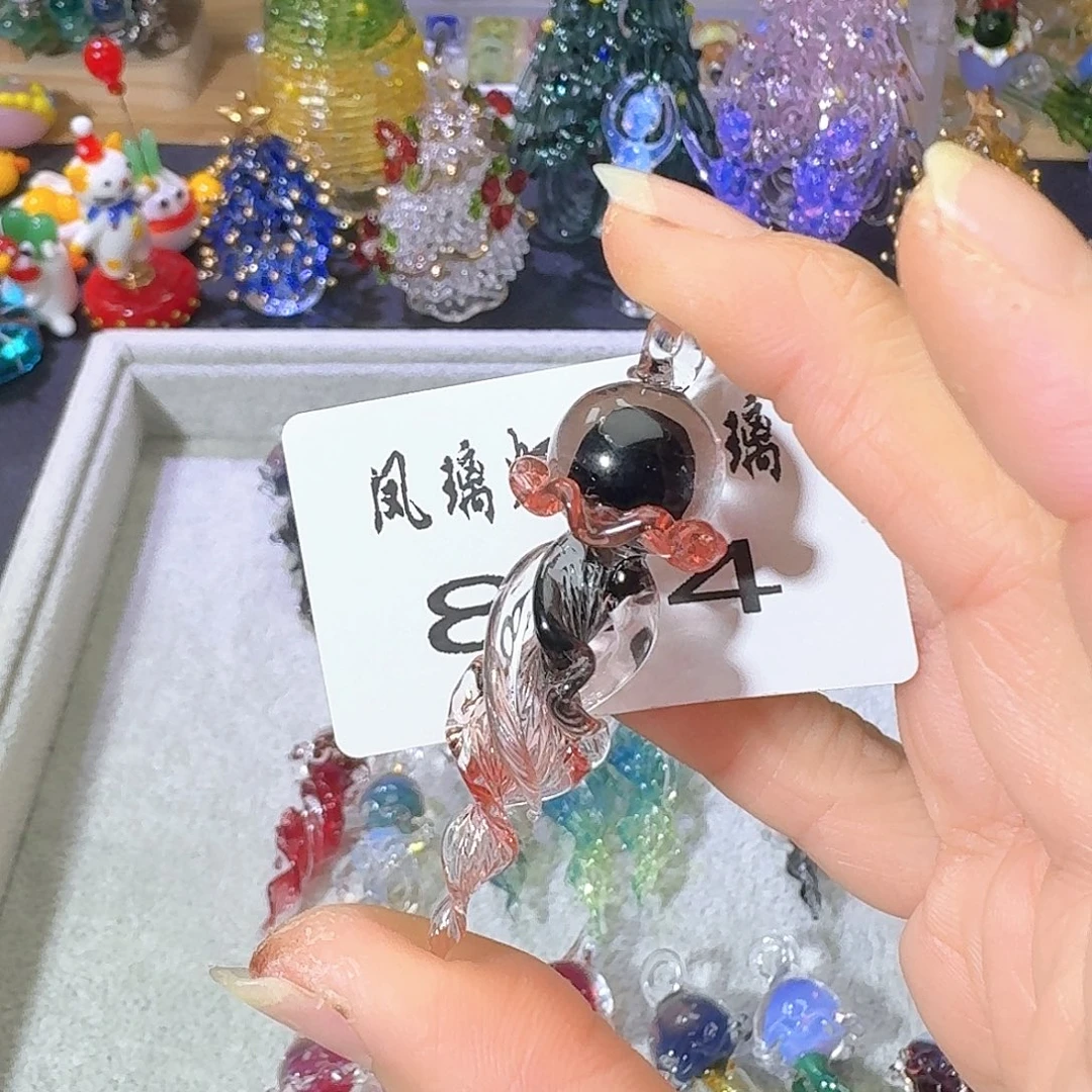 颈饰玻璃854水母吊坠
