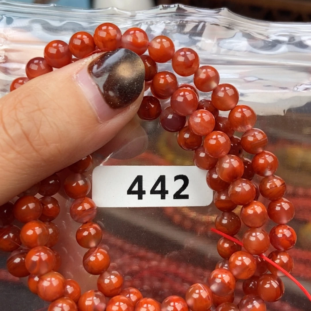 南红玛瑙未镶嵌手链