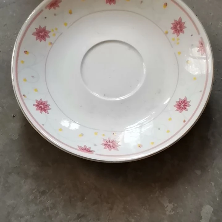 瓷片小花碟子直径14