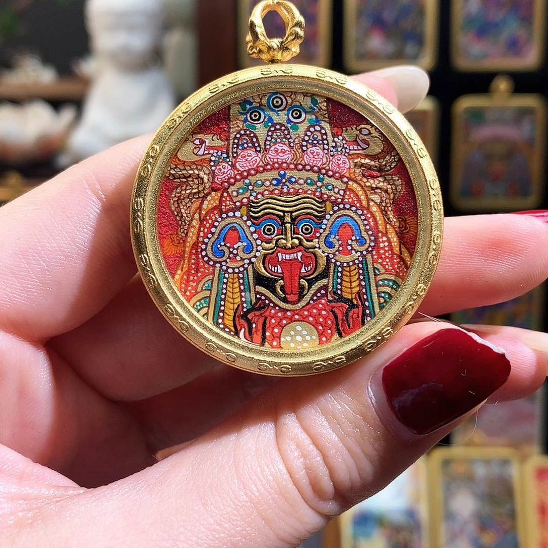 吊坠般若唐卡非遗传承