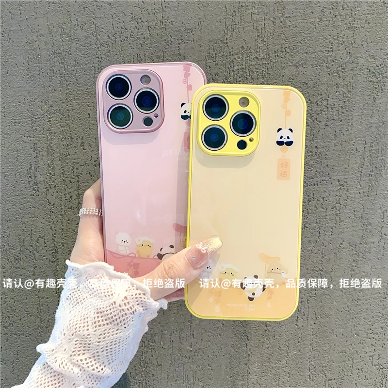 玻璃壳适用苹果16/iphone/华为荣耀/OPPO/VIVO/小米/手机壳爆款潮