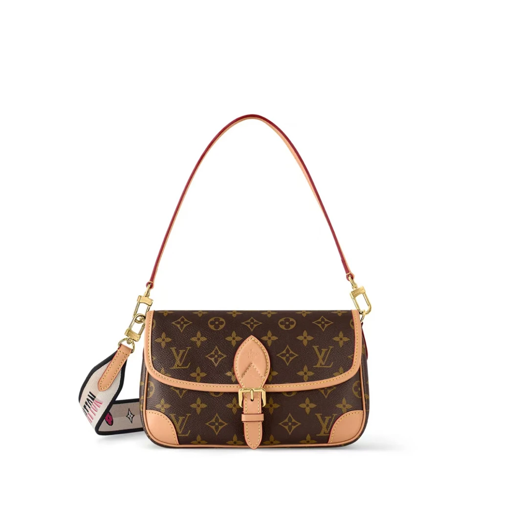 未使用 LouisVuitton/路易威登 法棍包黑肩带
