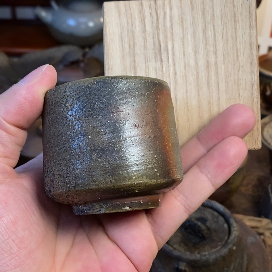 备前烧柴烧茶具各见飞出