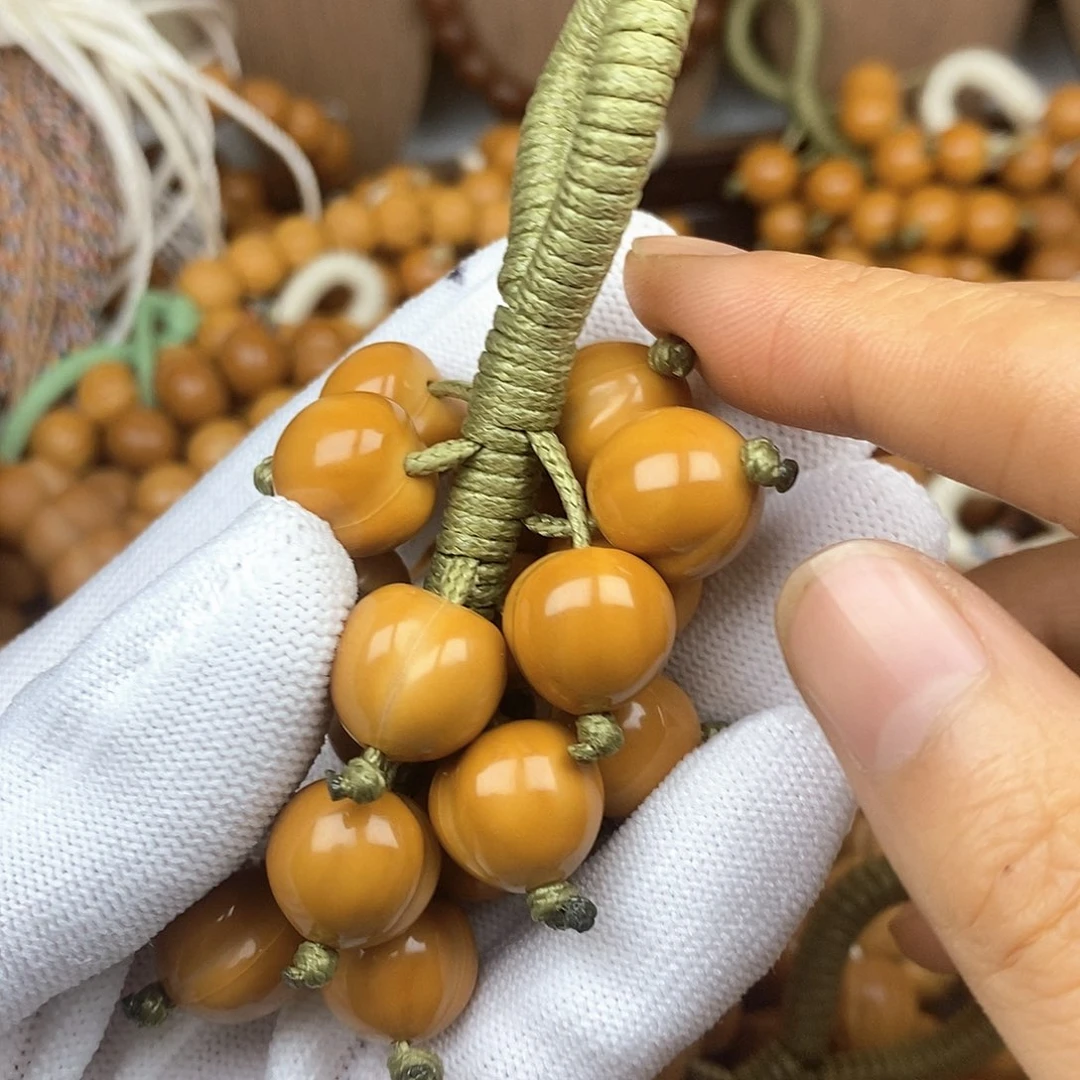 核桃手串/手链光面爱心葡萄串
