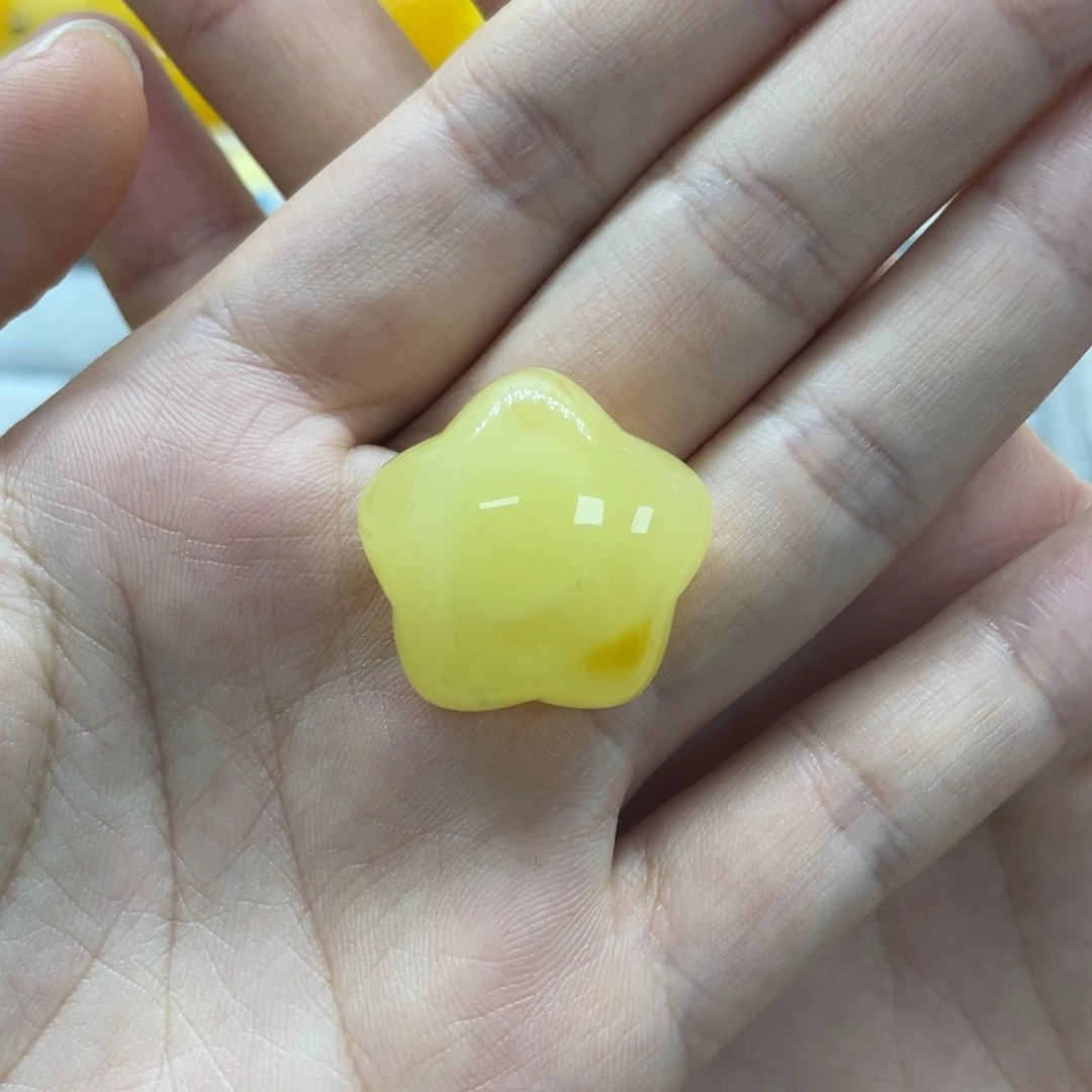 未镶嵌琥珀裸石天然琥珀蜜蜡星星