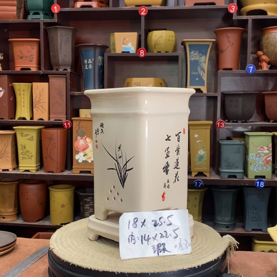 紫砂艺术紫砂花盆