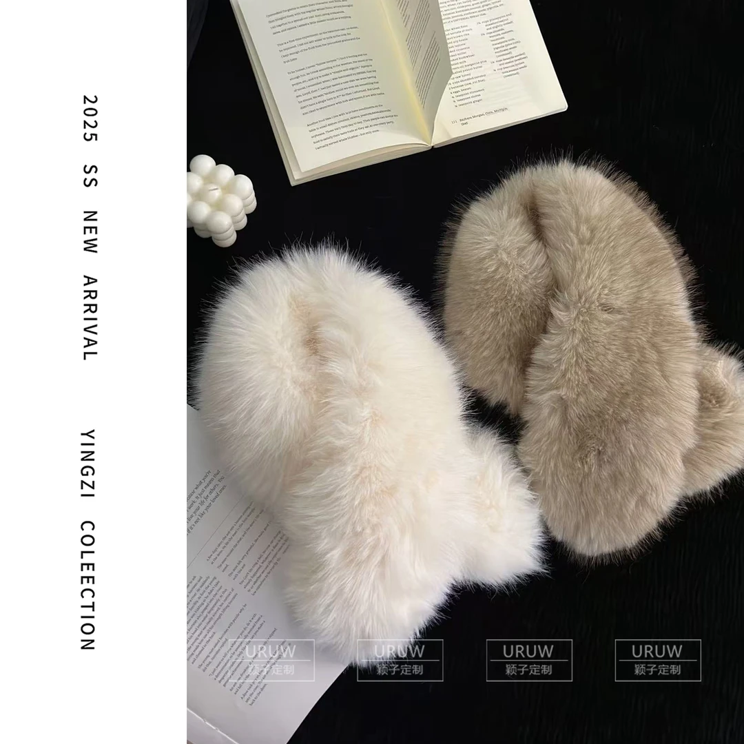 【颖子定制】冬季高级感时尚百搭保暖环保毛围脖5156