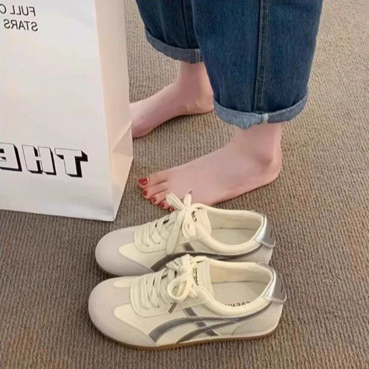 薄款透气胶粘摇摇底时尚休闲鞋夏季厚底职场休闲风
