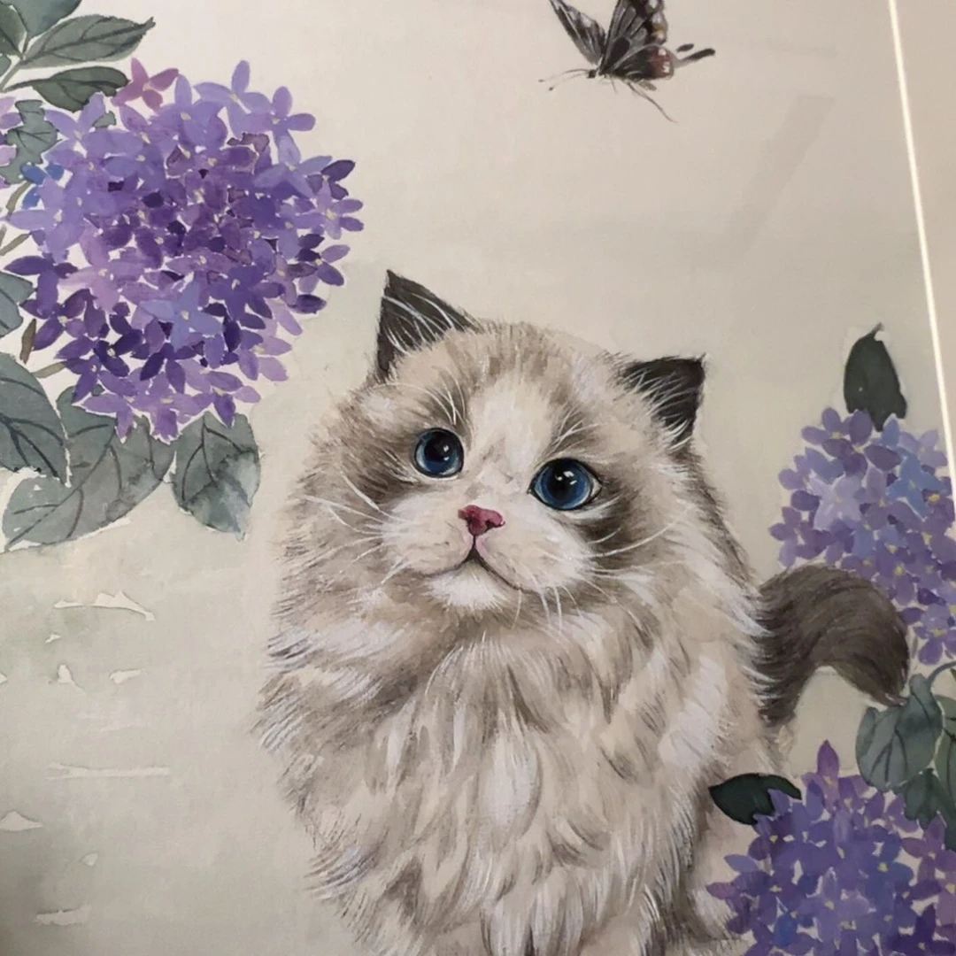 纸本手绘国画作品定制沫*