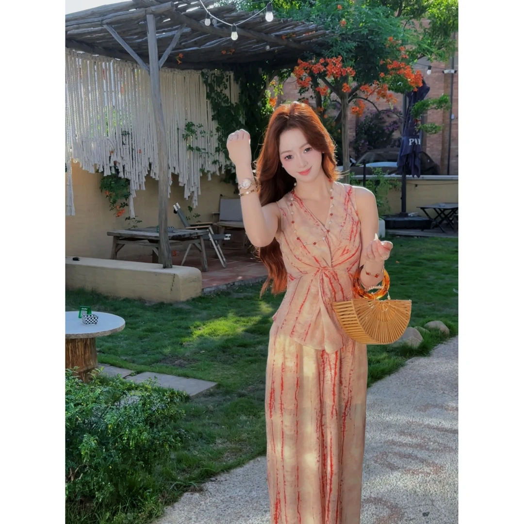 冉冉定制●【曲线回廊】两件套预LUX5TZ3799（前面平腰 后面松紧腰）