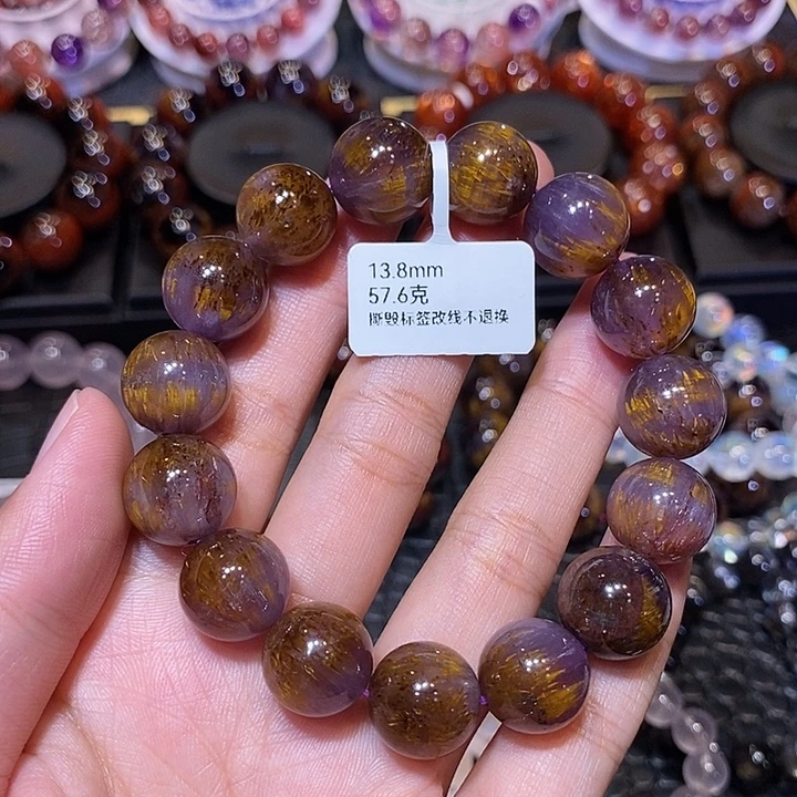 李***遥未镶嵌手串水晶13.8mm左右