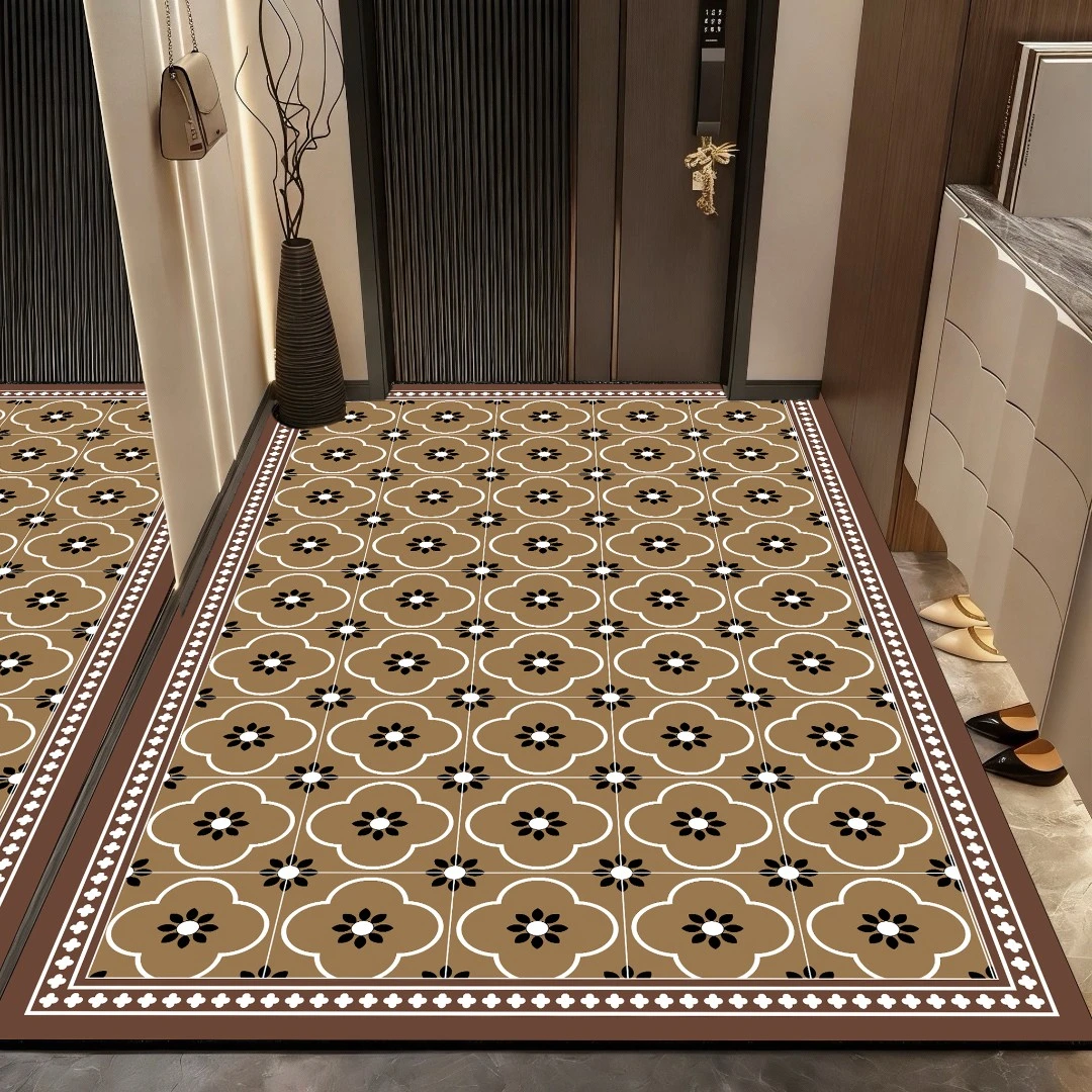 131【60*200】轻奢复古硅藻泥飘窗沙发毯一体式可裁剪地垫家居用品