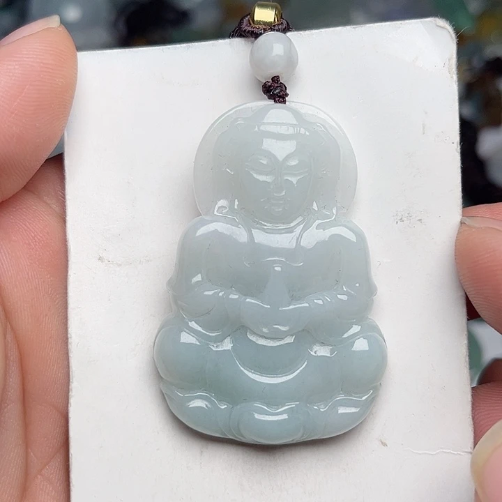 翡翠颈饰未镶嵌观音