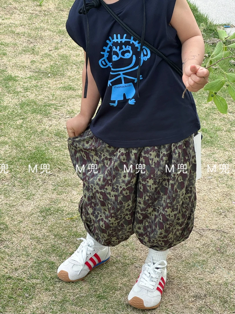 25年夏季防蚊男女同款儿童七分奶奶裤