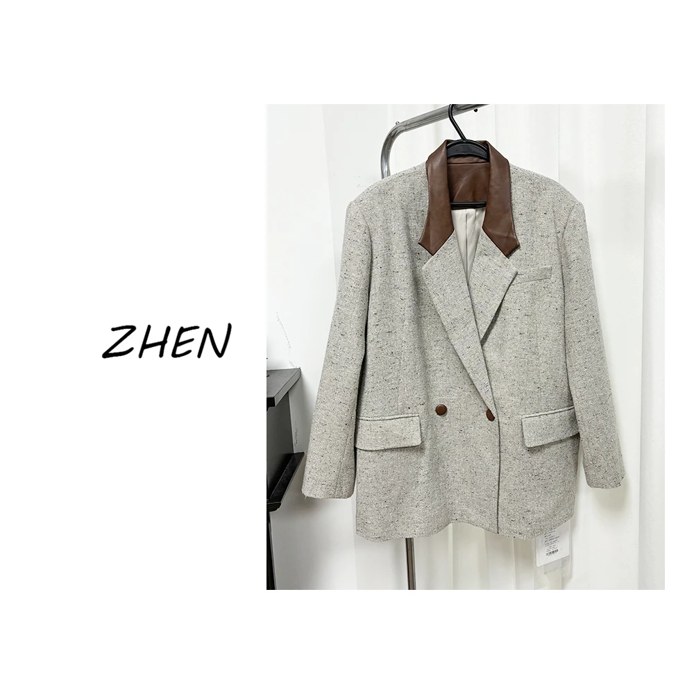 【ZHEN】K1106 2025新款西装外套职场风小众设计师款