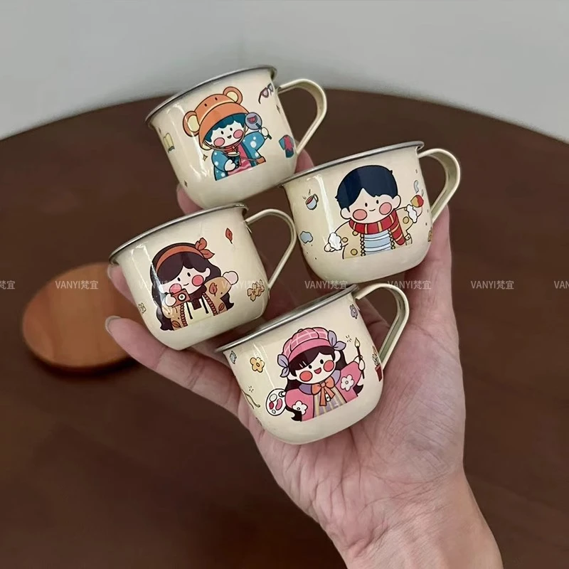 316不锈钢儿童水杯宝宝家用喝水杯子防摔迷你学饮杯幼儿园牛奶杯