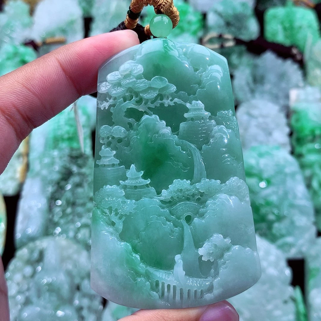 翡翠未镶嵌吊坠(不含链)