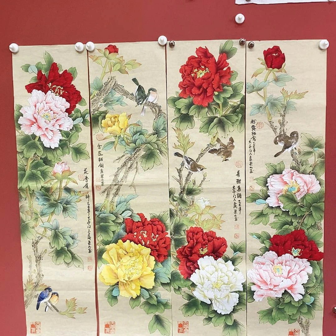 国画大风堂嫡传-侯果山老师作品路