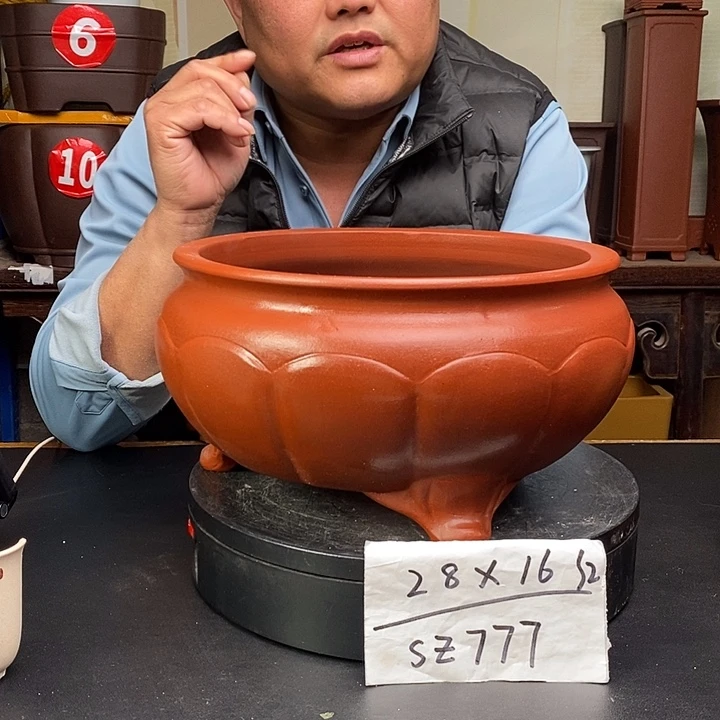 紫砂花盆货号一只SZ777