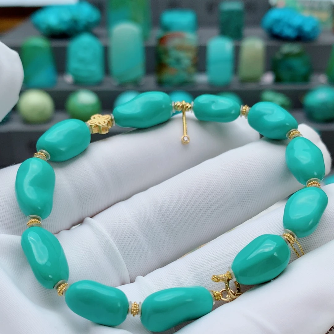 绿松石其他18K金镶嵌