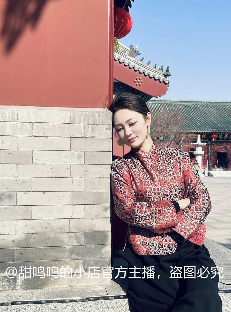 【依斐私服-玉墨】新中式国风-早秋百搭真丝宋锦两穿长袖外套