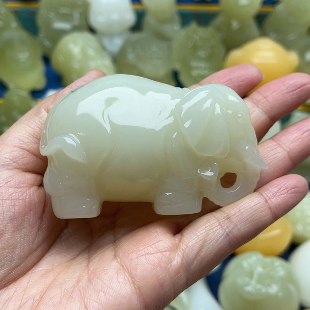 玉天然桌面小摆件