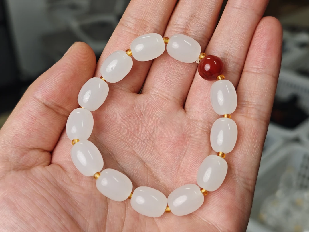 玛瑙玉石手串橄榄珠