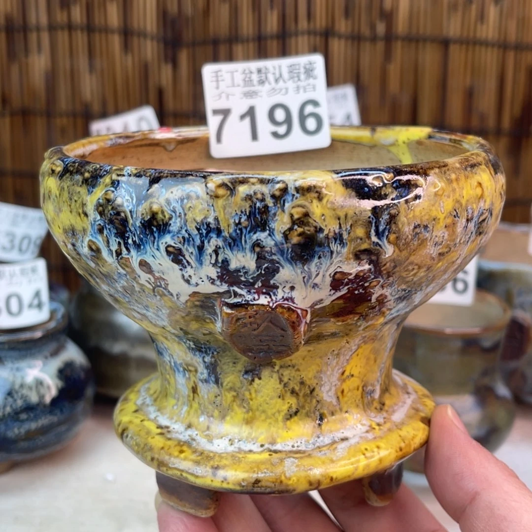 手工花盆默认瑕疵完美者勿拍