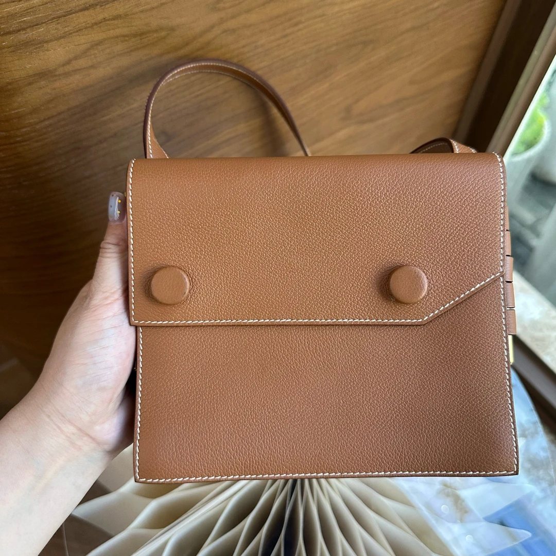 99新 Hermes/爱马仕 Htwins斜挎包金棕色 /00221
