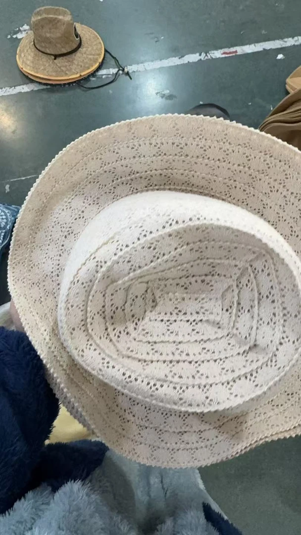 白色花瓣遮阳剪标成人帽子 颜色款1个