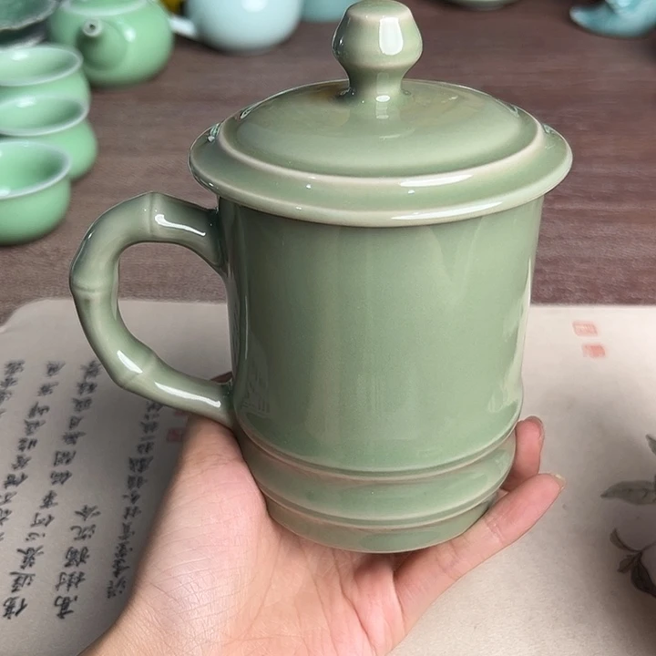 龙泉云间青瓷小米茶器