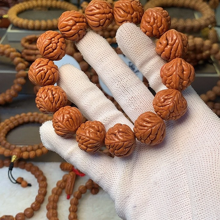 桃核手串秦岭龙纹