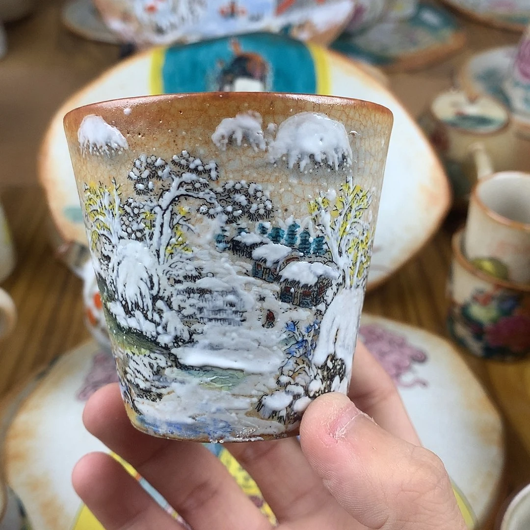 会***鱼杯景德镇陶瓷手作