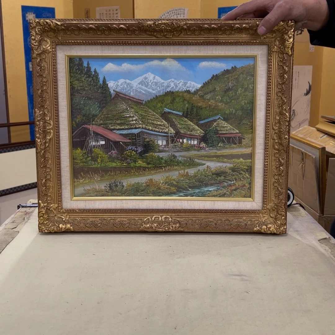 立***哥绘画屏风框画茶空间设计