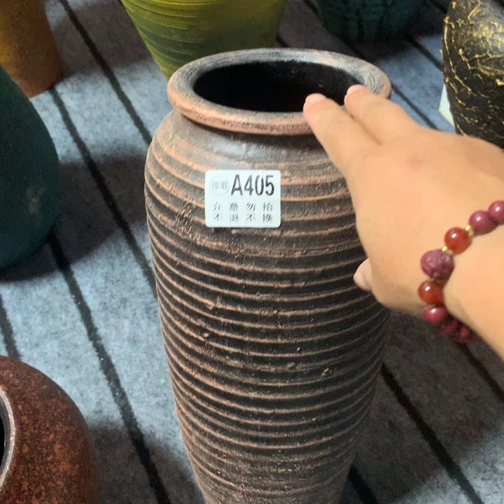 【闪购商品】405窑裂有孔高34口12