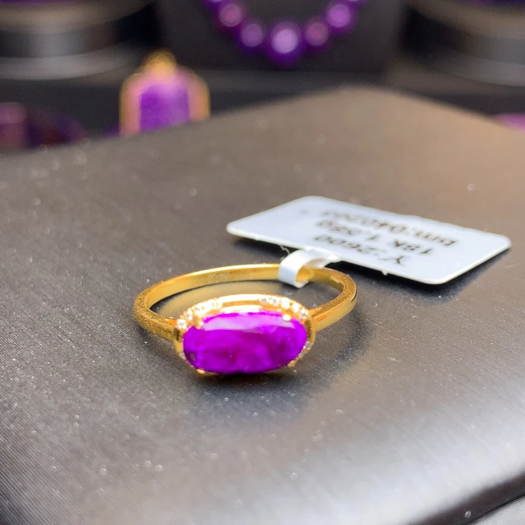 苏纪石（舒俱来）戒指18K金镶嵌