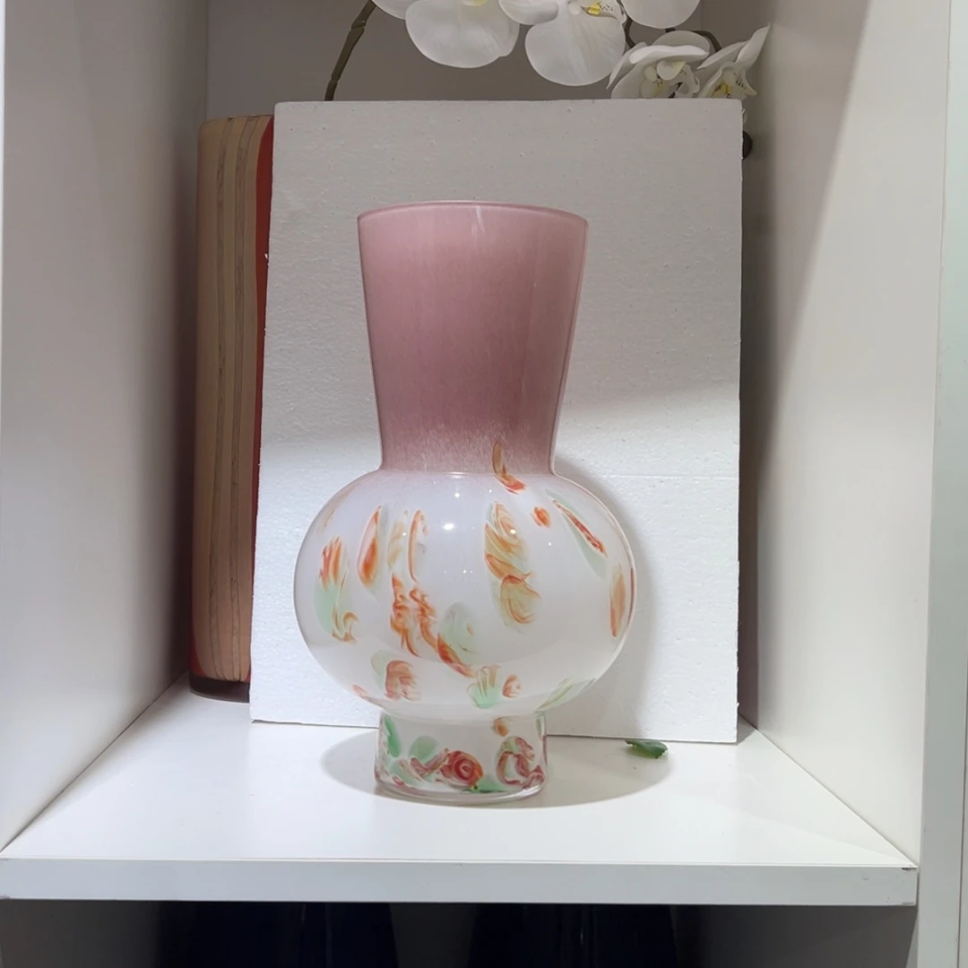 琉璃纯手工制作工艺品高29，内口径11