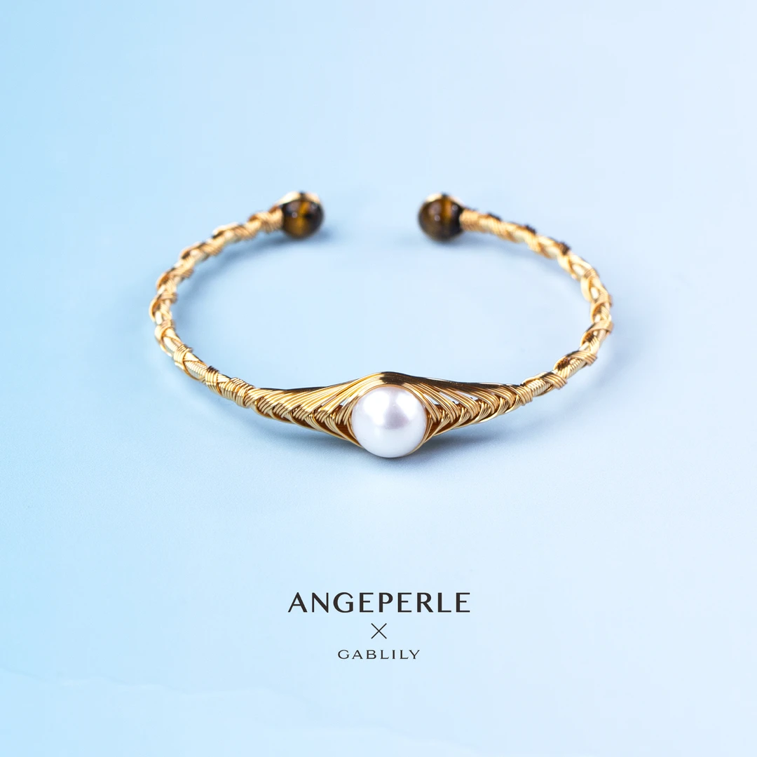 【兵哥专享】天使之泪淡水珍珠开口手镯9-10mm气质百搭时尚简约素款