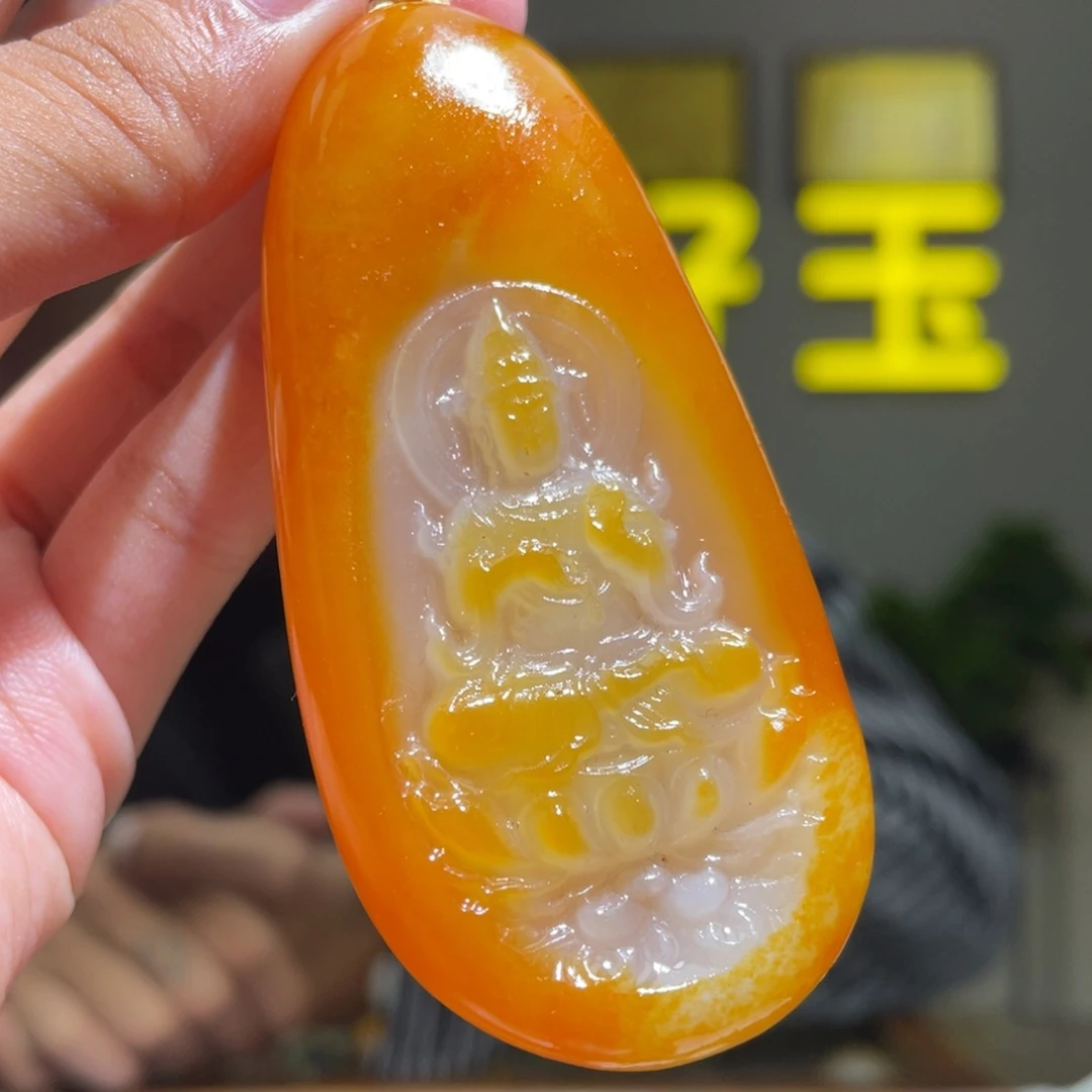 颈饰未镶嵌和田玉初**意
