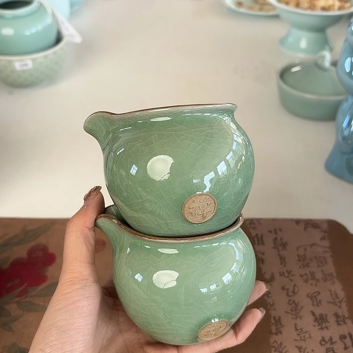 龙泉云间青瓷小米茶器