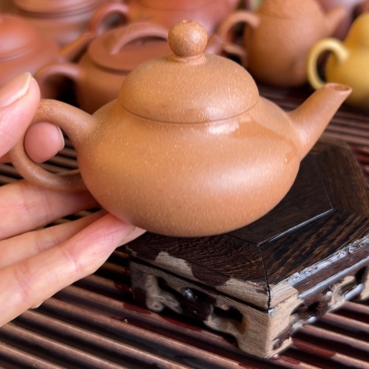 茶案紫砂五彩小梨子100cc