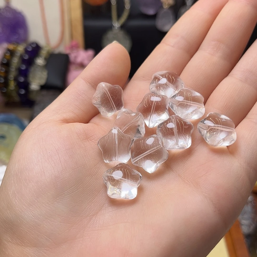 未镶嵌颈饰水晶白水五角星5