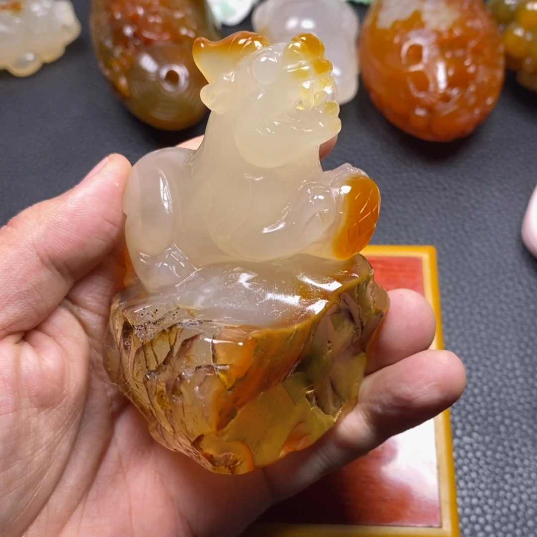 玛瑙/玉髓未镶嵌手把